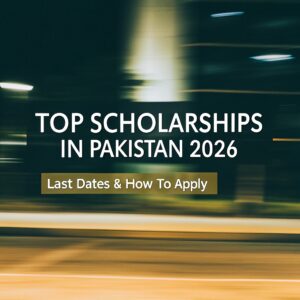 Top Scholarships in Pakistan 2026 – Last Dates & How to Apply